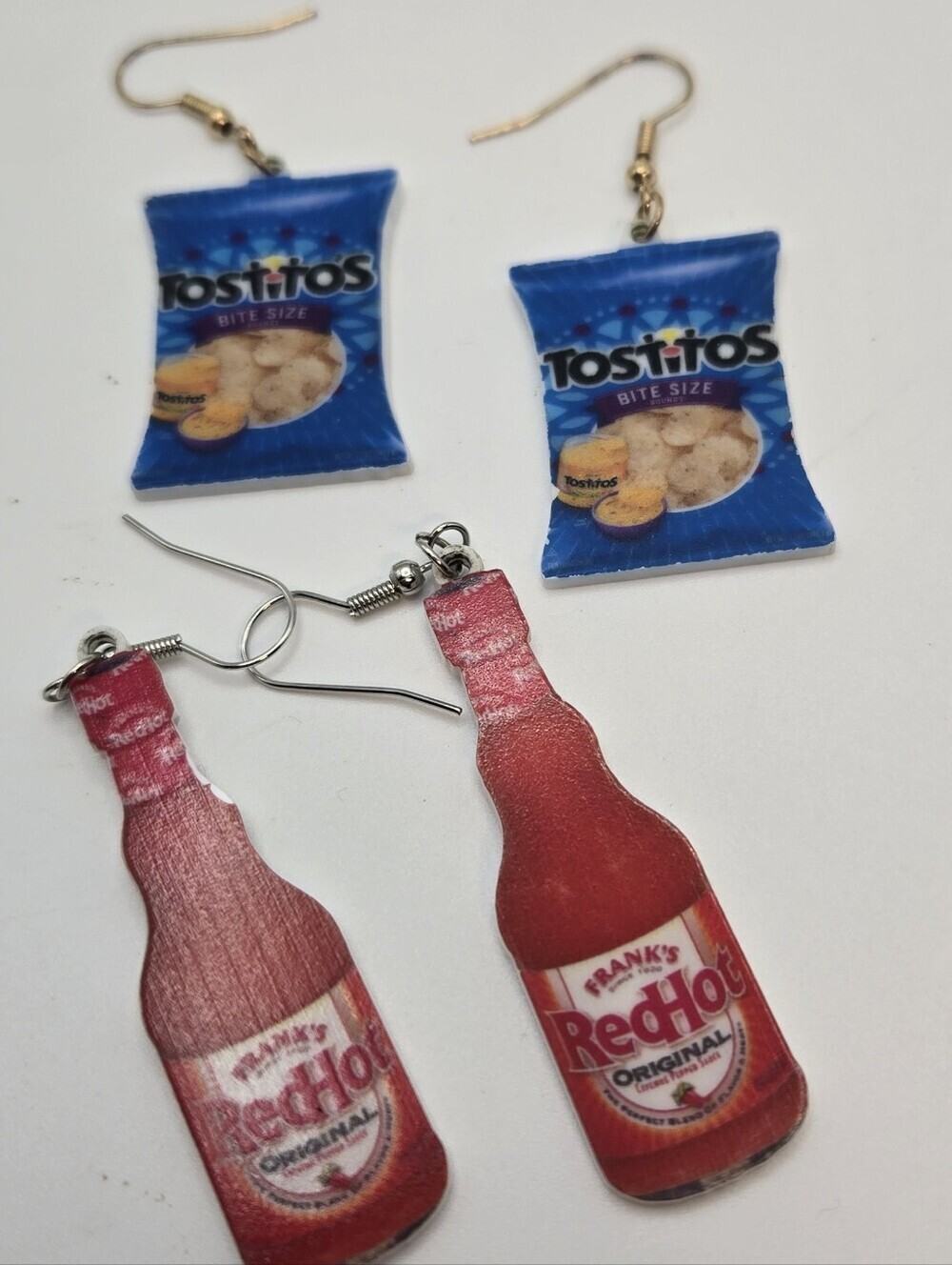 Fun Chips And Hot Sauce Earrings
